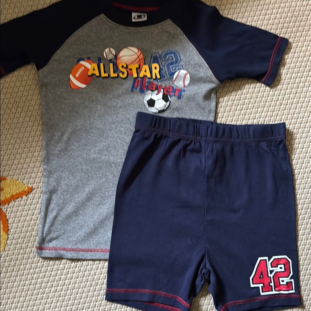 Pajamas All-Star Player boys new size 10 cotton